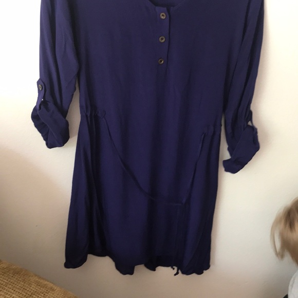 Line and Lotte royal blue silk dress - Picture 7 of 8